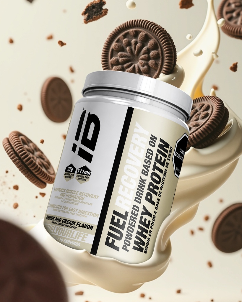 FUEL RECOVERY WHEY PROTEIN iBSPORTS  X 600 G SABOR COOKIES AND CREAM