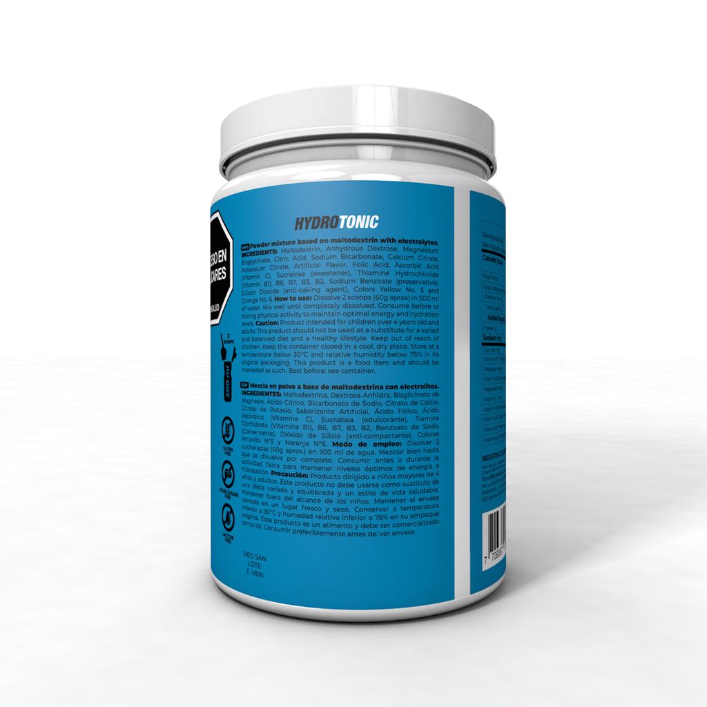 HYDROTONIC IBSPORTS BEBIDA HIDRATANTE CON ELECTROLITOS  X 850 G SABOR FRAMBUESA