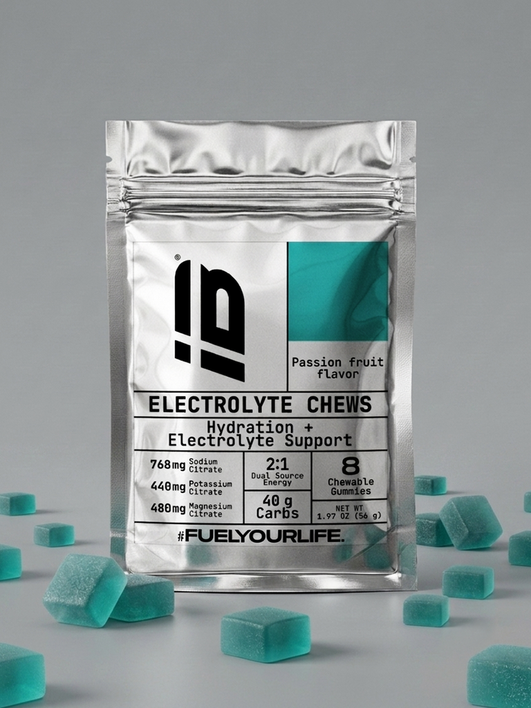 ELECTROLYTE CHEWS IBSPORTS x 56 G SABOR MARACUYÁ