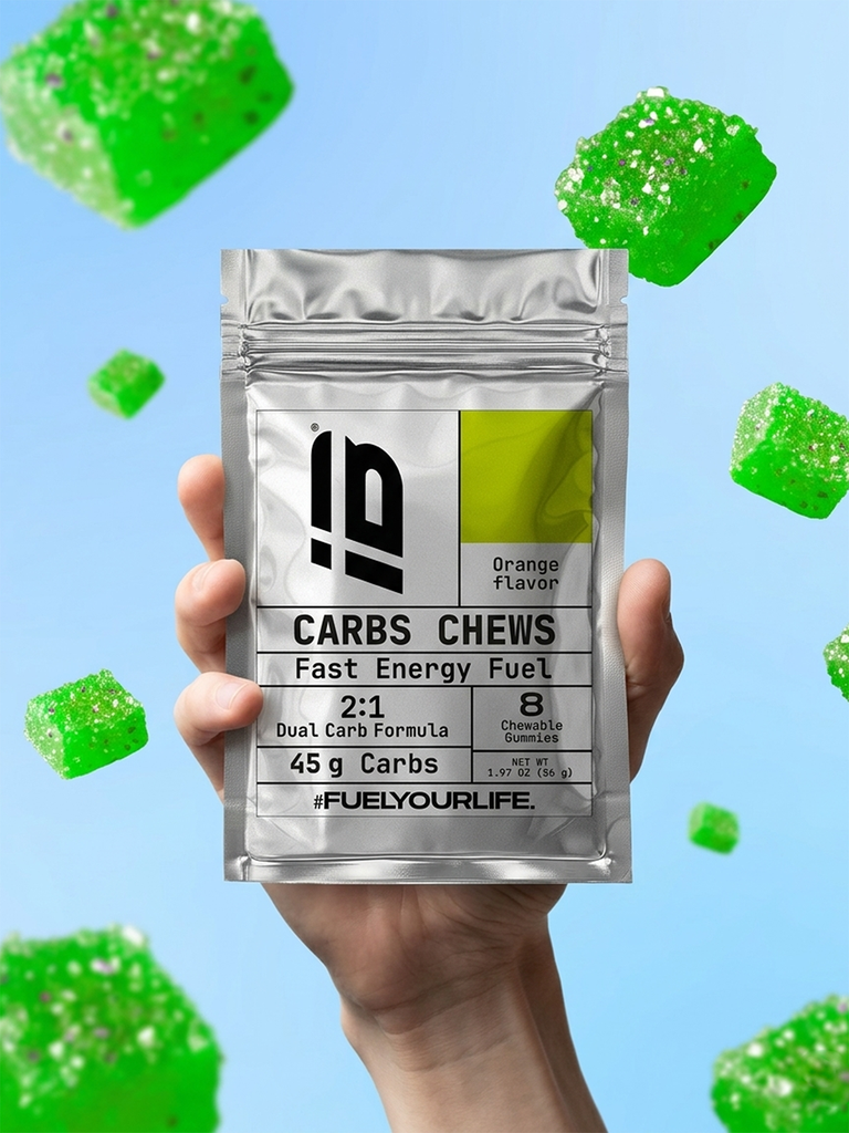 CARBS CHEWS IBSPORTS x 56 G SABOR NARANJA