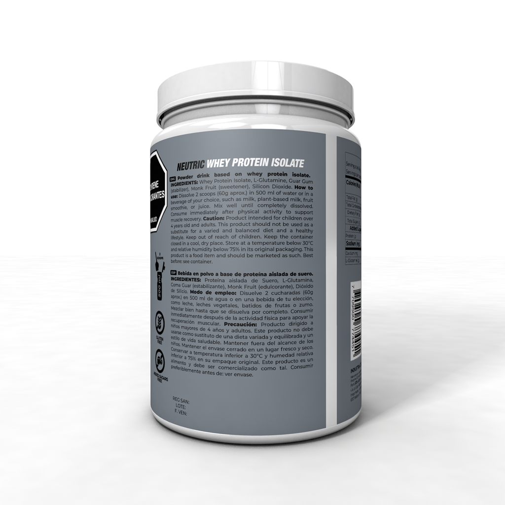 NEUTRIC WHEY PROTEIN ISOLATE IBSPORTS SABOR NATURAL POTE 600 G
