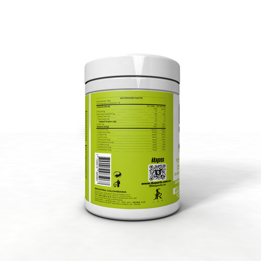 ACTIVE EAA IBSPORTS (AMINOACIDOS ESENCIALES) X 400G SABOR LIMONADA COCO