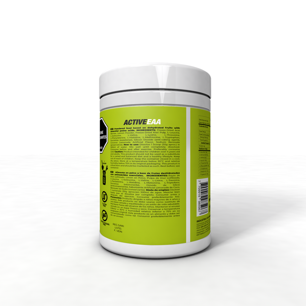 ACTIVE EAA IBSPORTS (AMINOACIDOS ESENCIALES) X 400G SABOR LIMONADA COCO