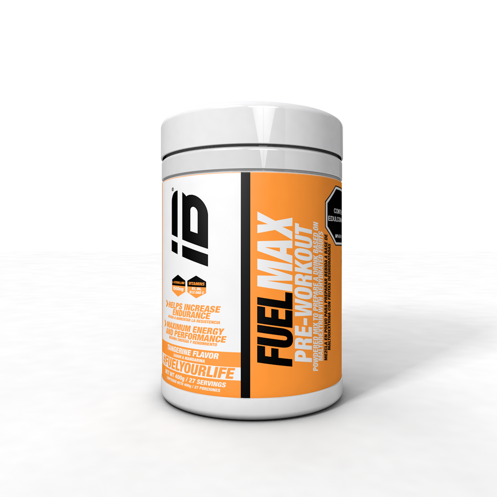FUELMAX IBSPORTS PRE-WORKOUT  X 400 G SABOR MANDARINA