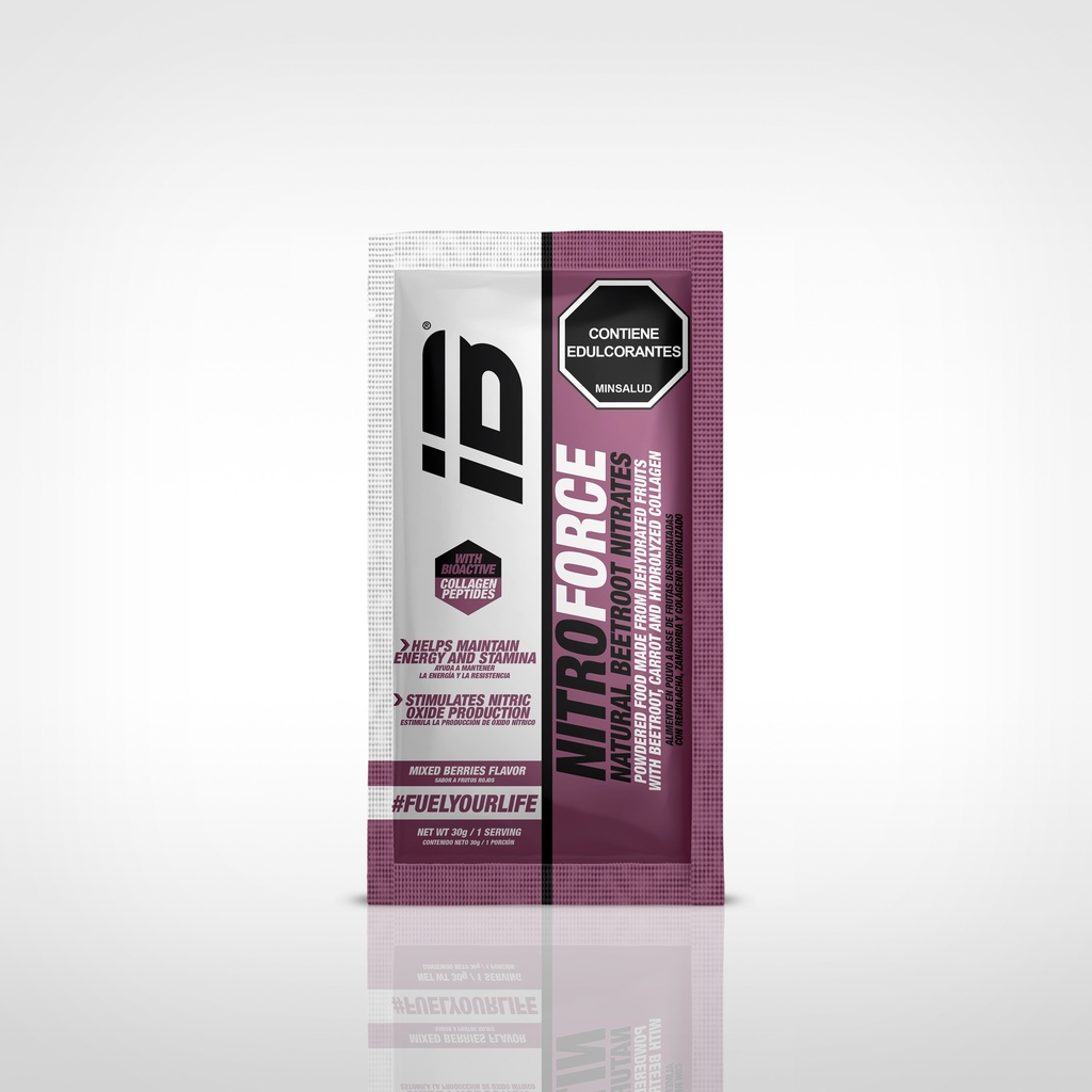 NITROFORCE IBSPORTS (REMOLACHA EN POLVO) SACHET x 30 G SABOR FRUTOS ROJOS