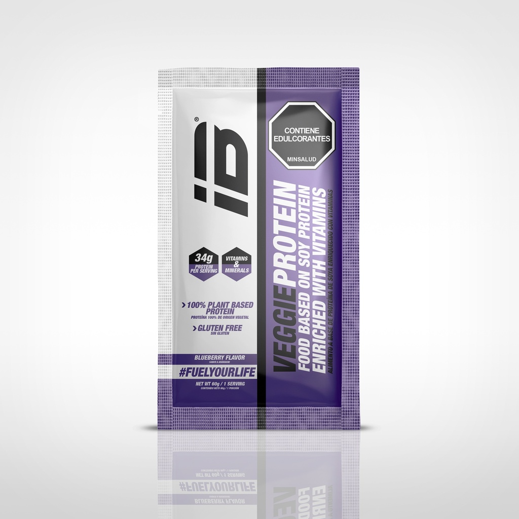 VEGGIE PROTEIN IBSPORTS (PROTEINA VEGANA) SACHET x 60 G SABOR BLUEBERRY