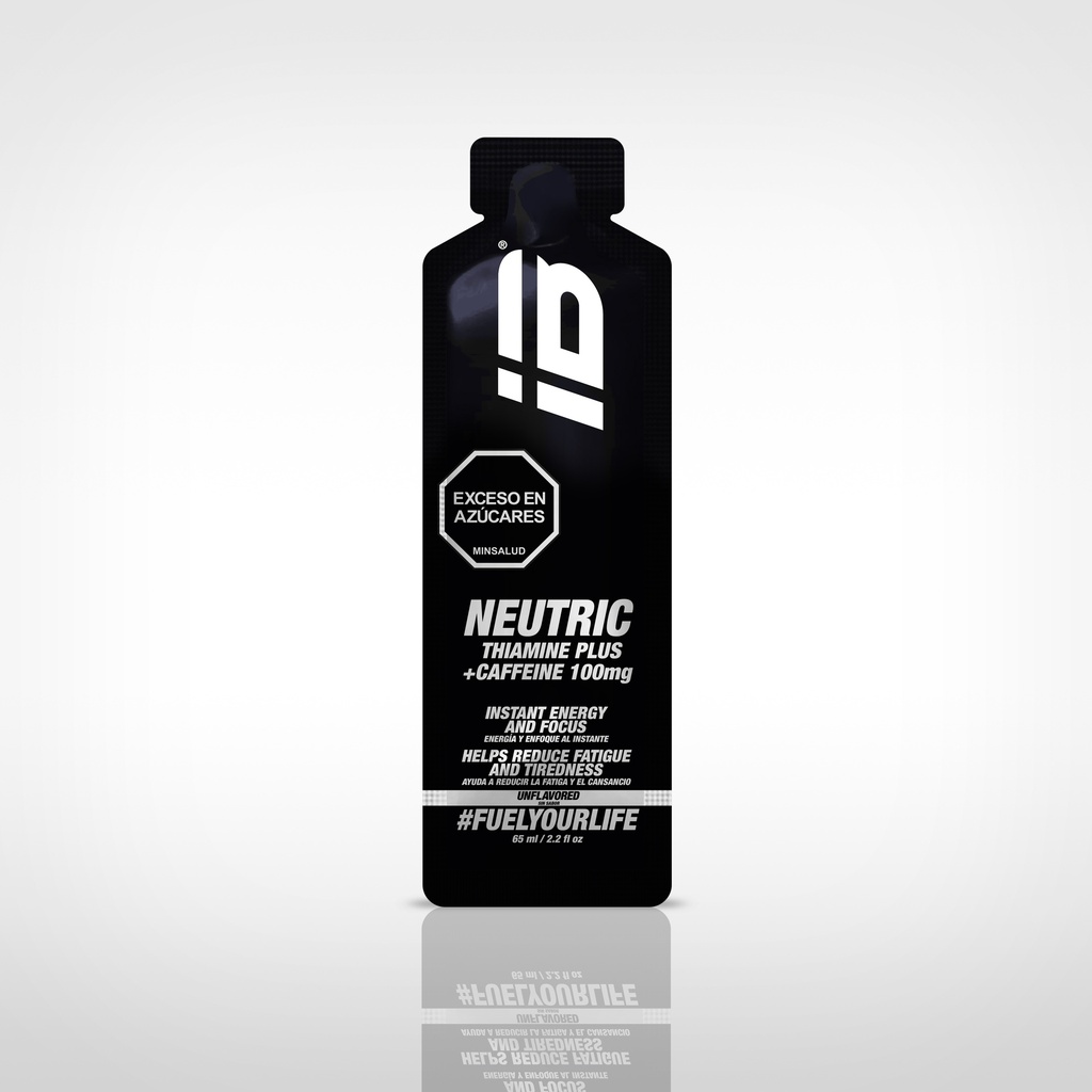 NEUTRIC IBSPORTS GEL CAFEINA 100 MG + TIAMINA x 65 ML SABOR NATURAL