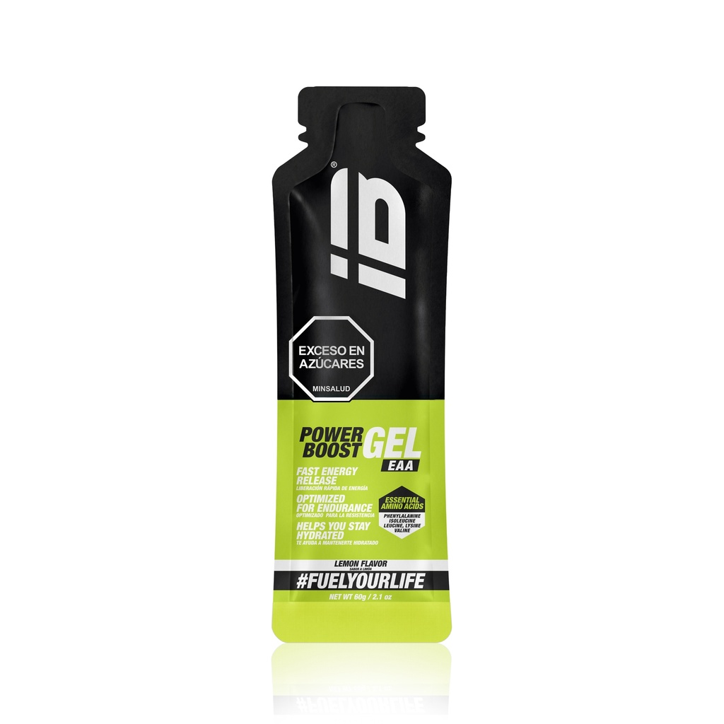 POWER BOOST IBSPORTS GEL EAA AMINOÁCIDOS ESENCIALES x 65 ML SABOR LIMÓN