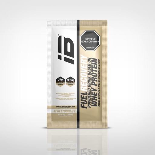 [IBS-7709500774406] FUEL RECOVERY WHEY PROTEIN iBSPORTS SACHET x 60 G SABOR COOKIES AND CREAM