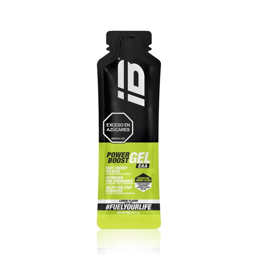 POWER BOOST IBSPORTS GEL EAA AMINOACIDOS ESENCIALES x 65 ML SABOR LIMON