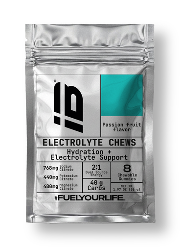 [IBS-7709827307455] ELECTROLYTE CHEWS IBSPORTS x 56 G SABOR MARACUYÁ
